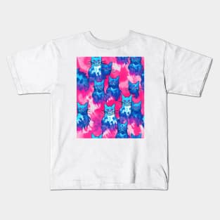 Tie Dye Cat Kids T-Shirt